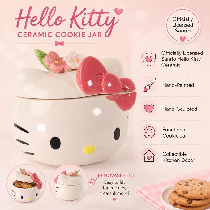 Hello Kitty Figural Head Cookie Jar