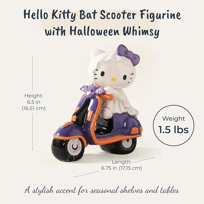 Hello Kitty Bat Scooter Figurine