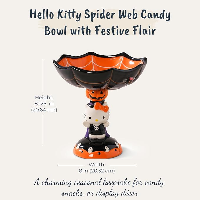 Hello Kitty Spider Web Pedestal Candy Bowl