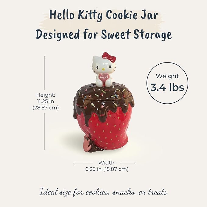 Hello Kitty Strawberry Cookie Jar