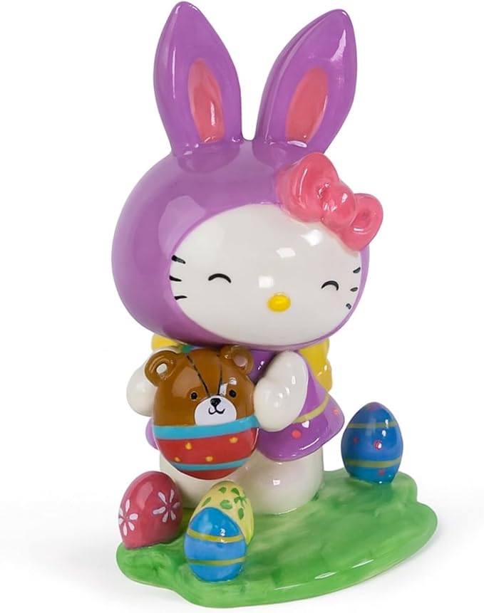 Hello Kitty Bunny Ears Figurine | Blue Sky Clayworks Easter