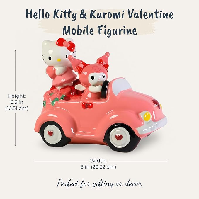 Hello Kitty And Kuromi Valentine Mobile Figurine