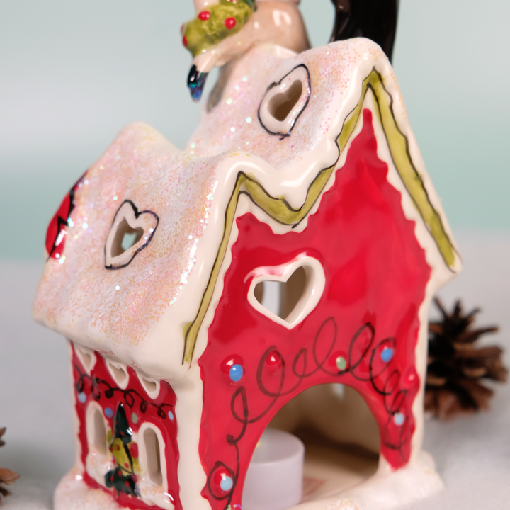 ReindeerVille - Happy Holiday Deer Candle House