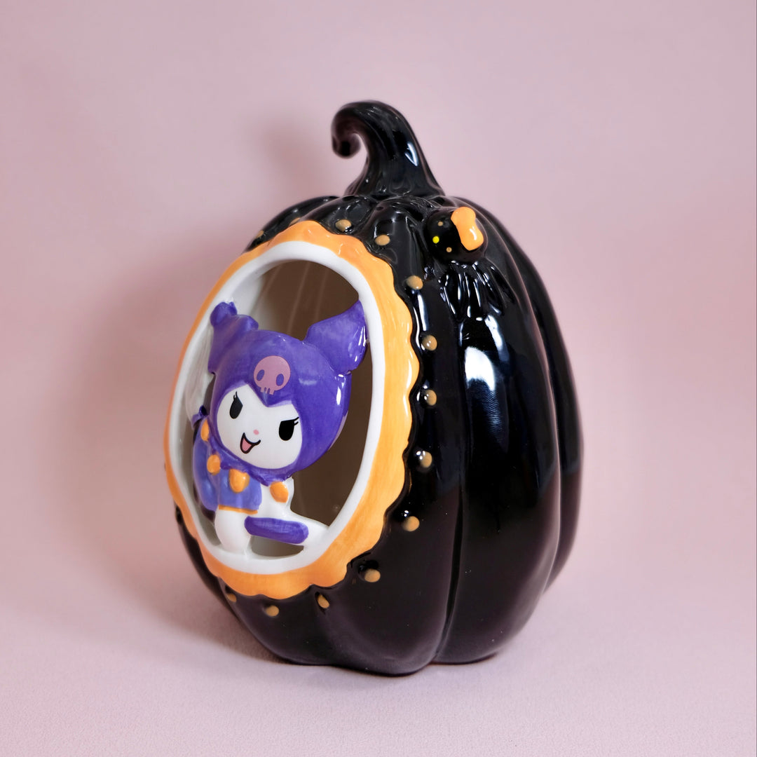 Kuromi Pumpkin Cutout Candle House