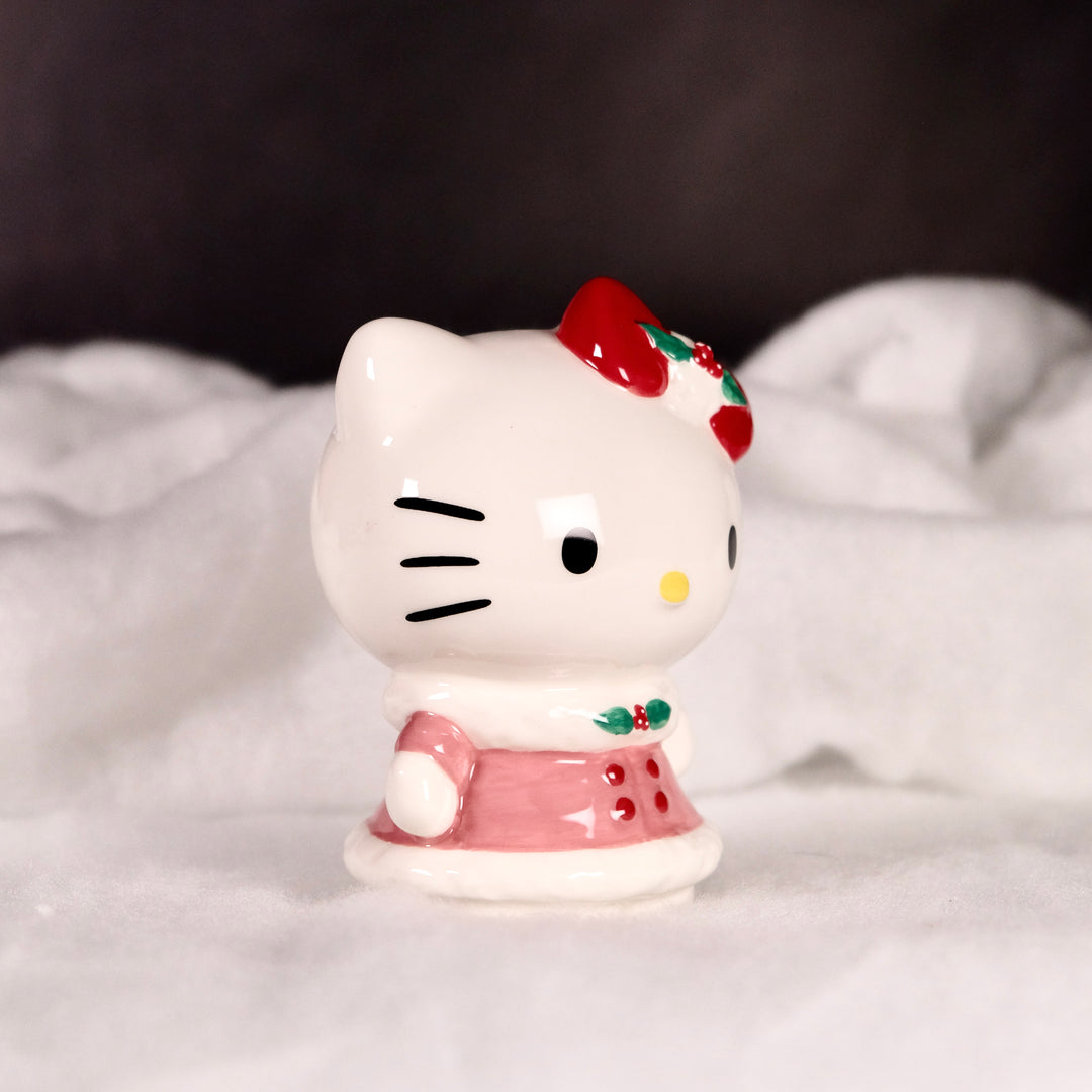 HELLO KITTY PINK HOLIDAY FIGURINE