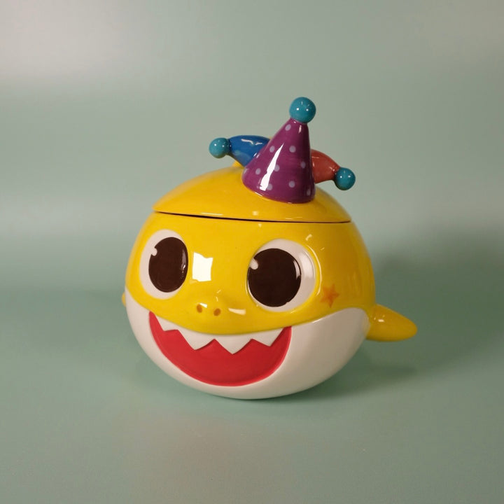 Spooky Baby Shark Family Figural Container