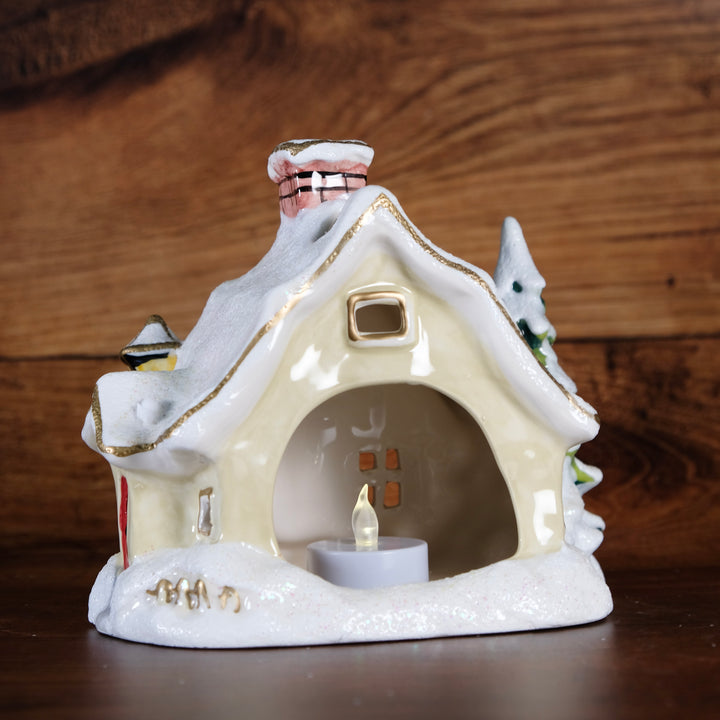 Snowy Candle House