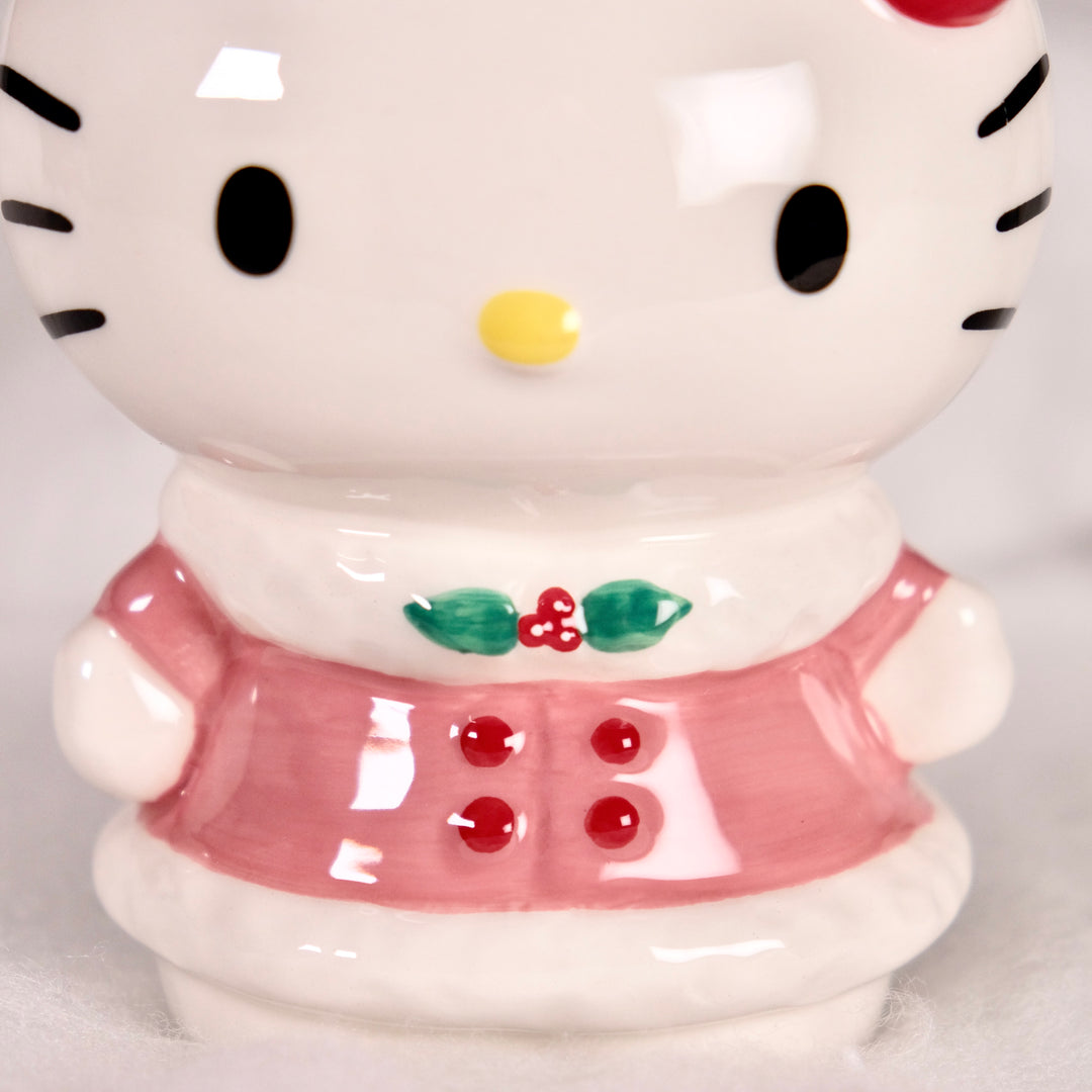 HELLO KITTY PINK HOLIDAY FIGURINE