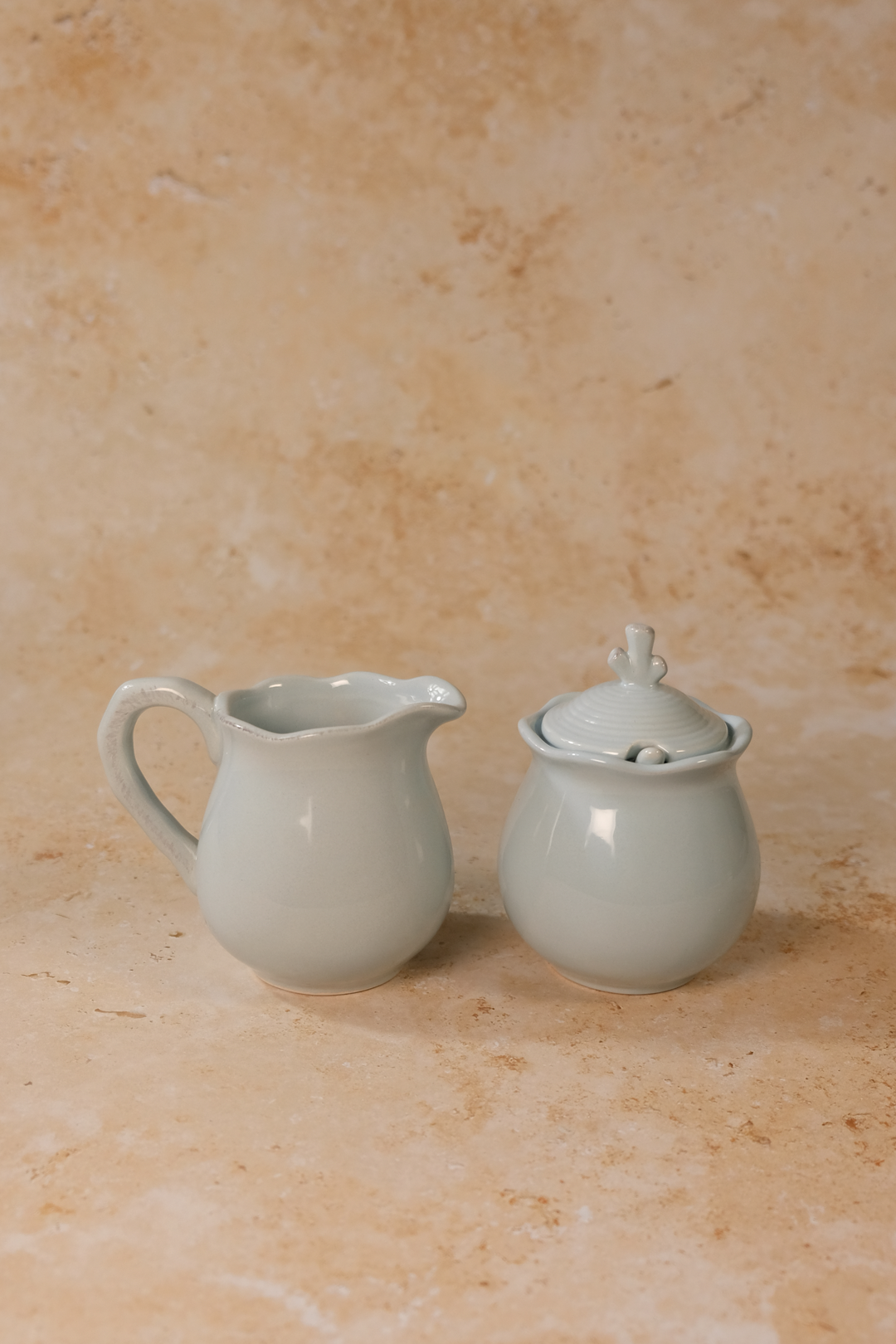 Blue Seahorse Sugar & Creamer Set