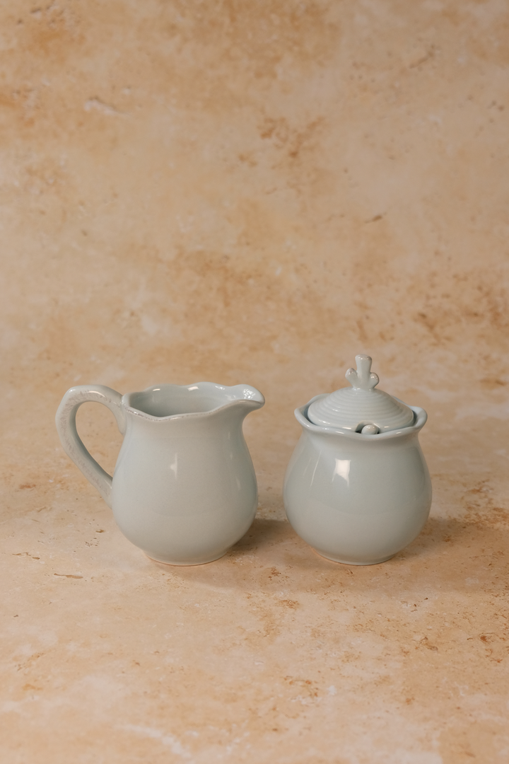 Blue Seahorse Sugar & Creamer Set