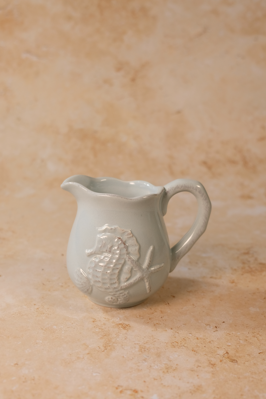 Blue Seahorse Sugar & Creamer Set