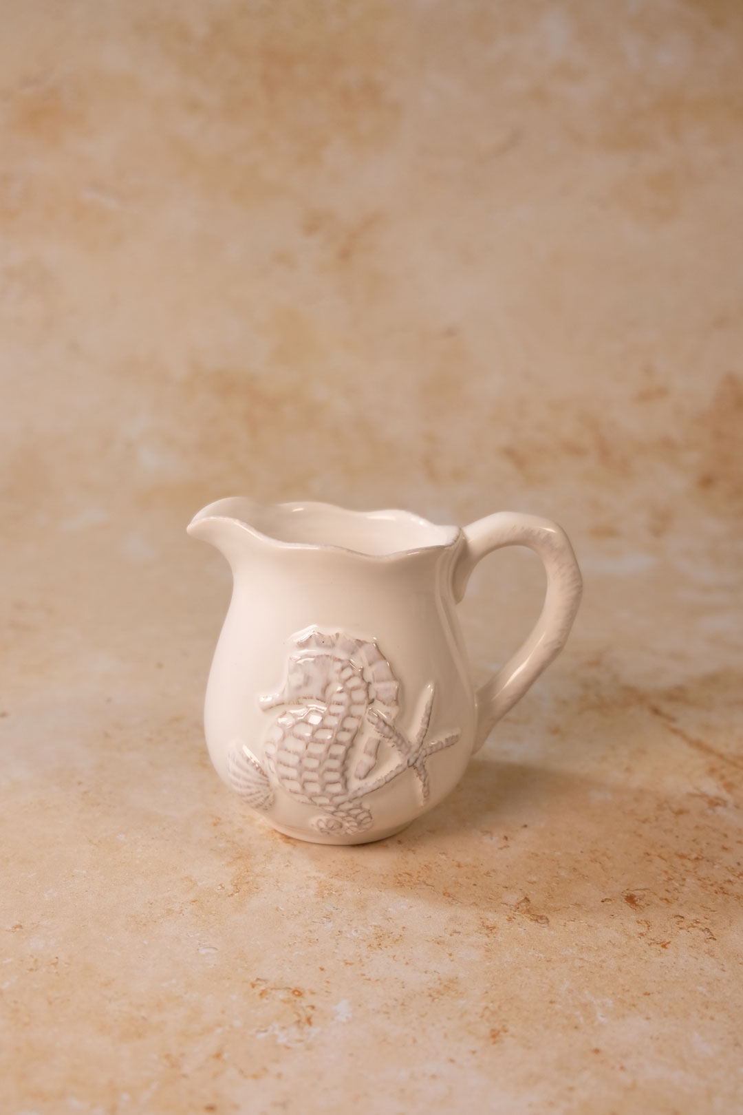 White Seahorse Sugar & Creamer Set