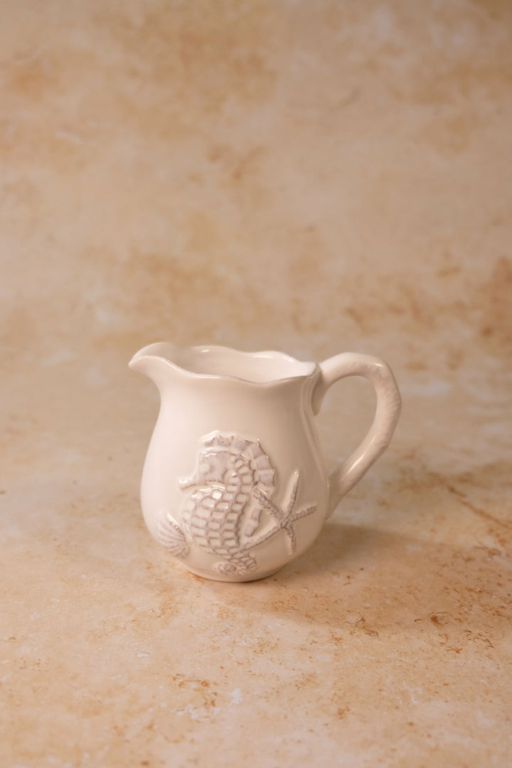 White Seahorse Sugar & Creamer Set