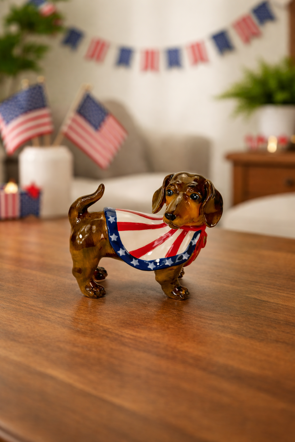 Captain Dachshund Figurine