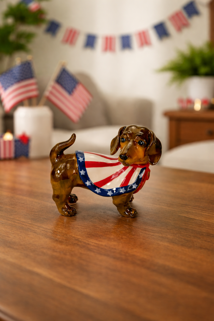 Captain Dachshund Figurine