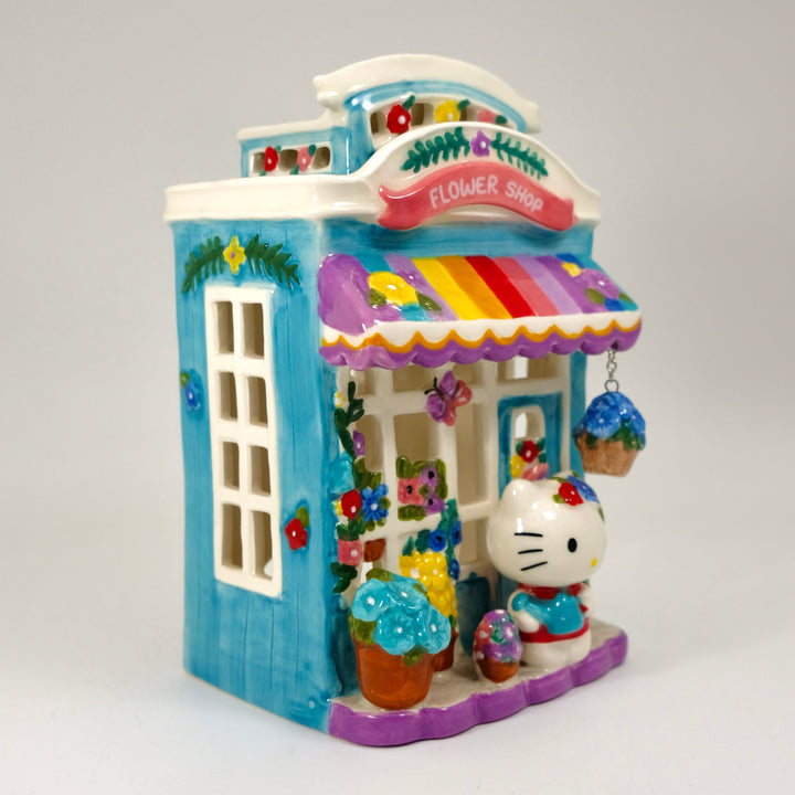 Clayworks Hello Kitty Floral Garden Shop Candle House