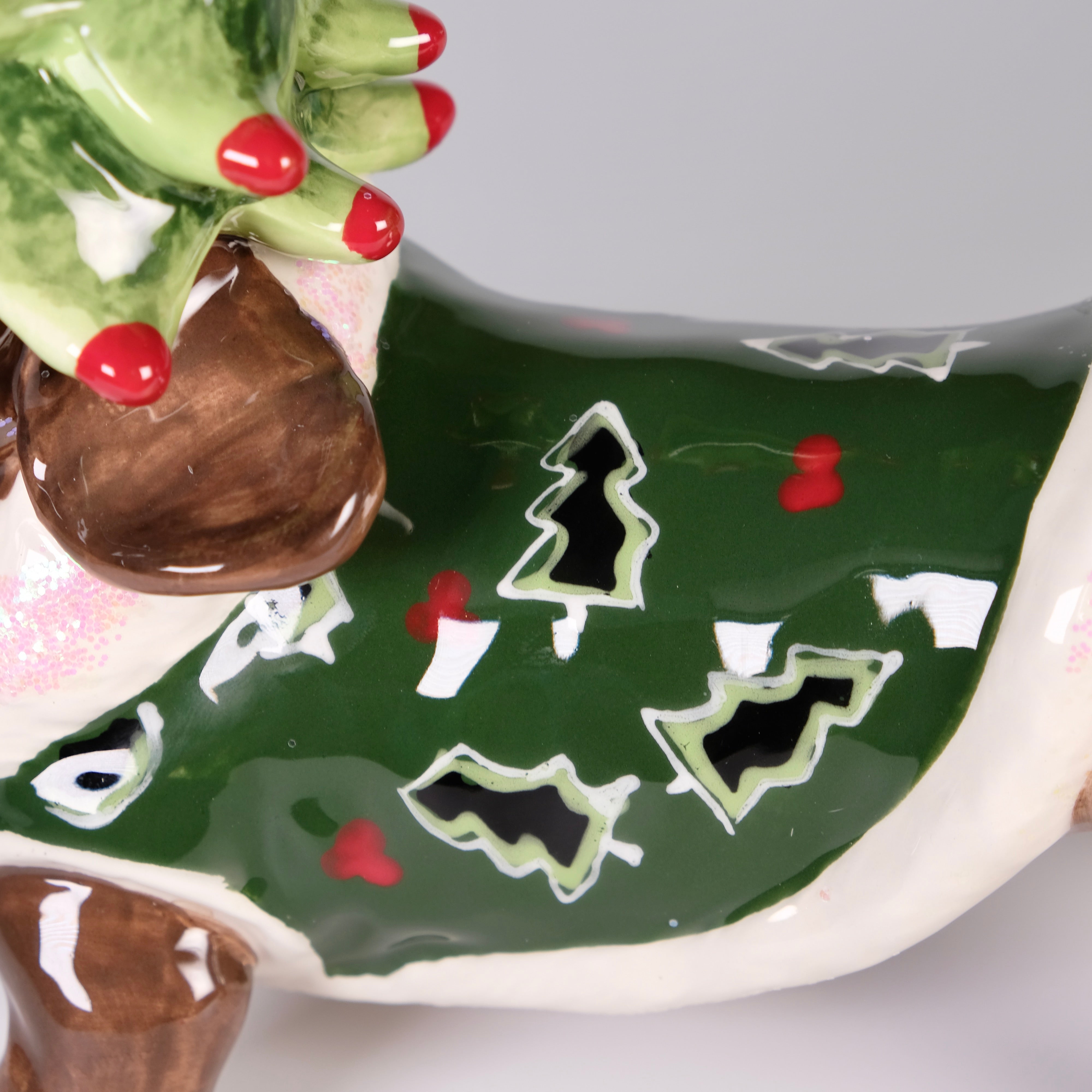 Green Dachshund Figurine