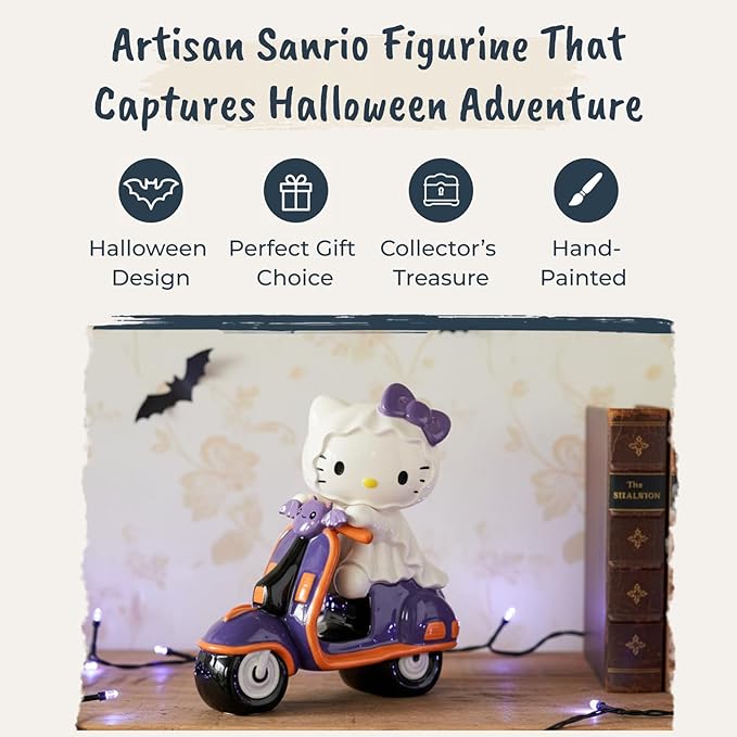 Hello Kitty Bat Scooter Figurine
