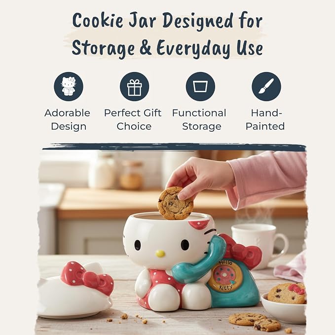 Hello Kitty Phone Call Cookie Jar