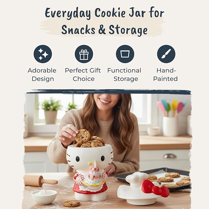 Hello Kitty Birthday Bakery Cookie Jar