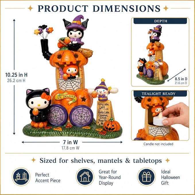 Hello Kitty and Friends Pumpkin Cafe Latte Candle House