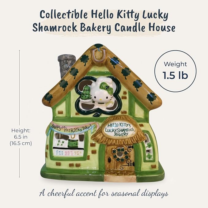 Hello Kitty Lucky Shamrock Candle House