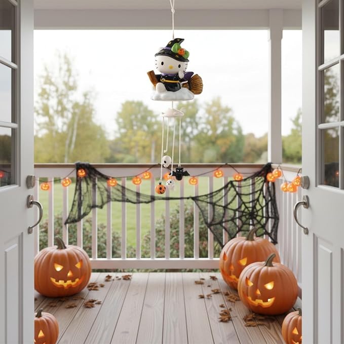 Hello Kitty Witch Charm Wind Chime