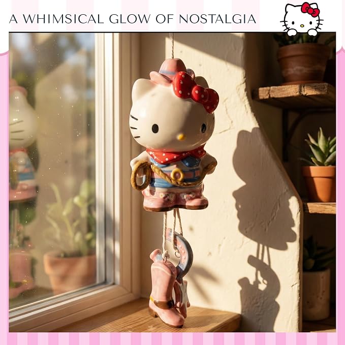 Hello Kitty Cowgirl Wind Chime