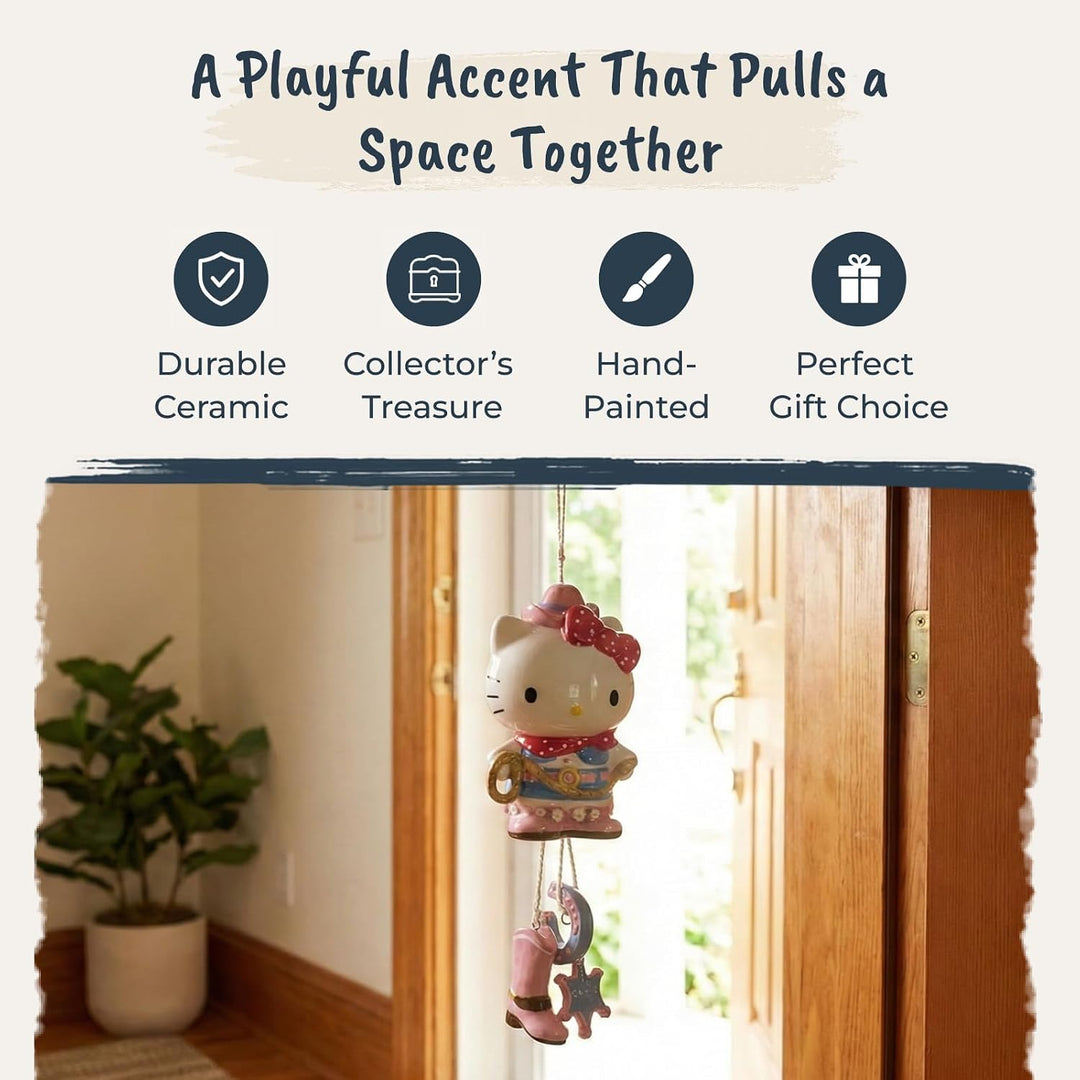 Hello Kitty Cowgirl Wind Chime