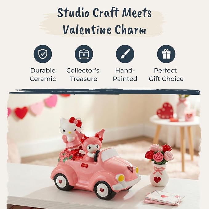 Hello Kitty And Kuromi Valentine Mobile Figurine