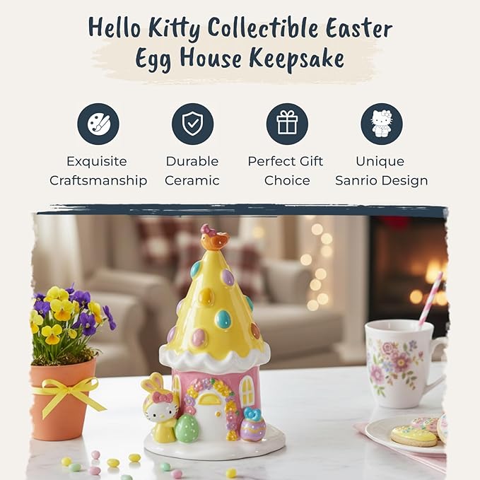 Hello Kitty Easter Egg Figurine