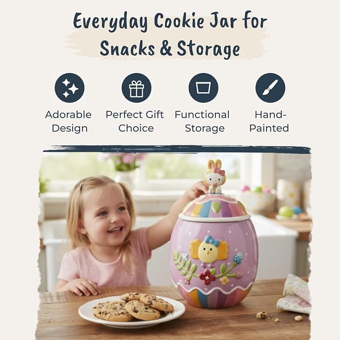 Hello Kitty Easter Egg Cookie Jar