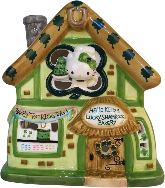 Hello Kitty Lucky Shamrock Candle House