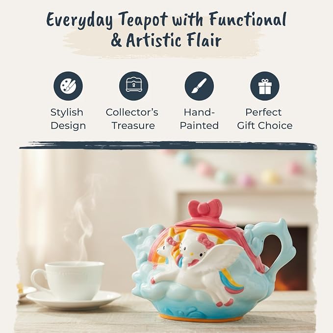 Hello Kitty and Unicorn Mystical Teapot