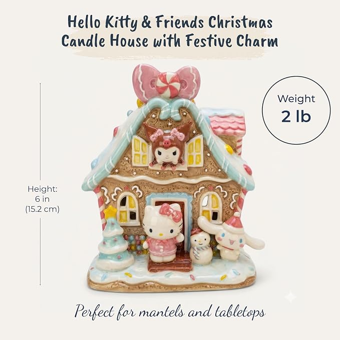 CHRISTMAS HELLO KITTY & FRIENDS CANDLE HOUSE