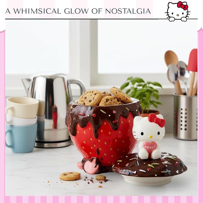 Hello Kitty Strawberry Cookie Jar