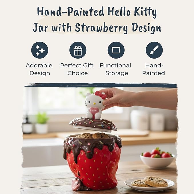 Hello Kitty Strawberry Cookie Jar