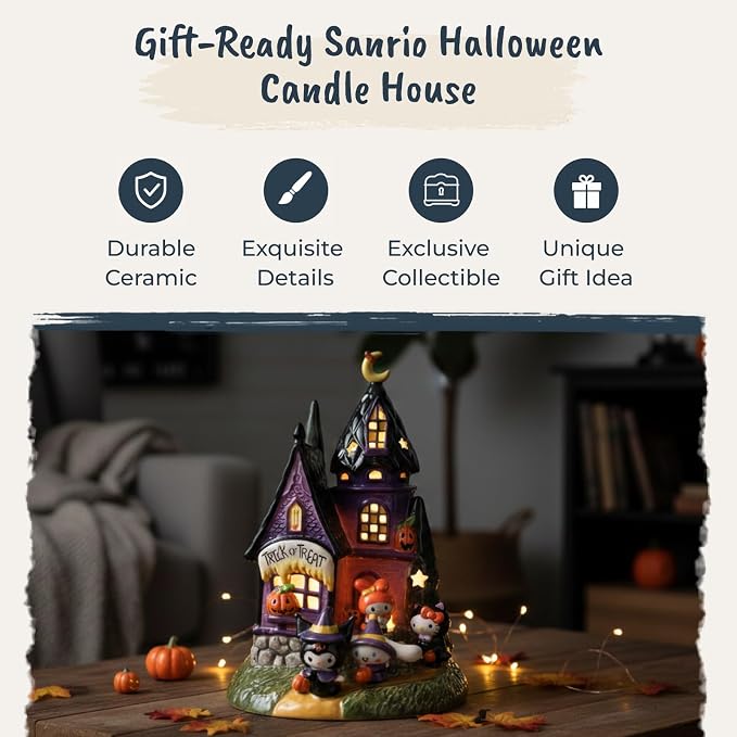 Clayworks Hello Kitty and Friends Trick or Treat Candle House