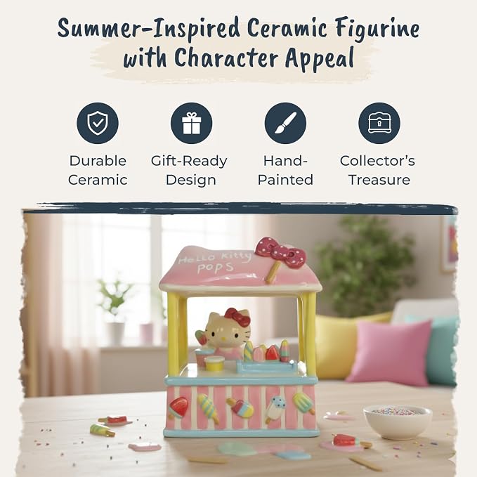 Hello Kitty Popsicle Stand Figurine