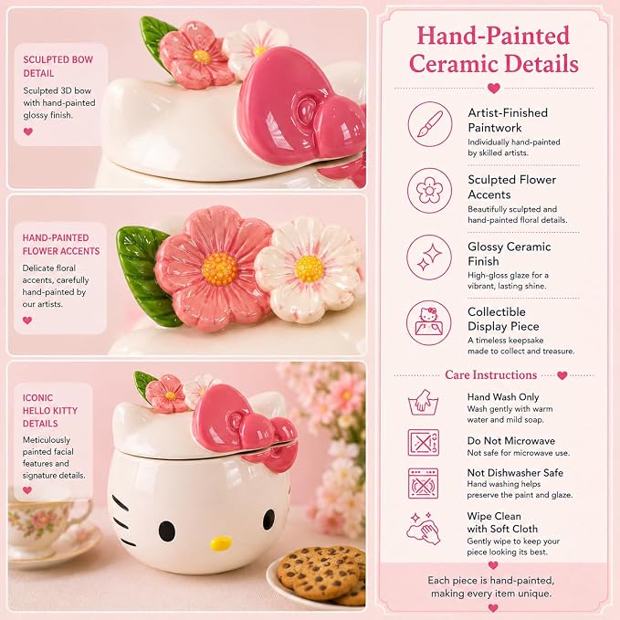 Hello Kitty Figural Head Cookie Jar