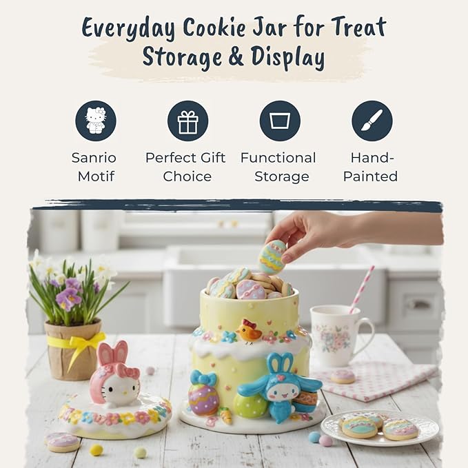 Hello Kitty and Friends Easter Cake Cookie Jar