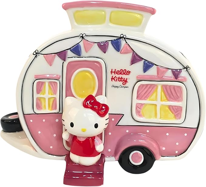 Hello Kitty Retro Camper Figurine