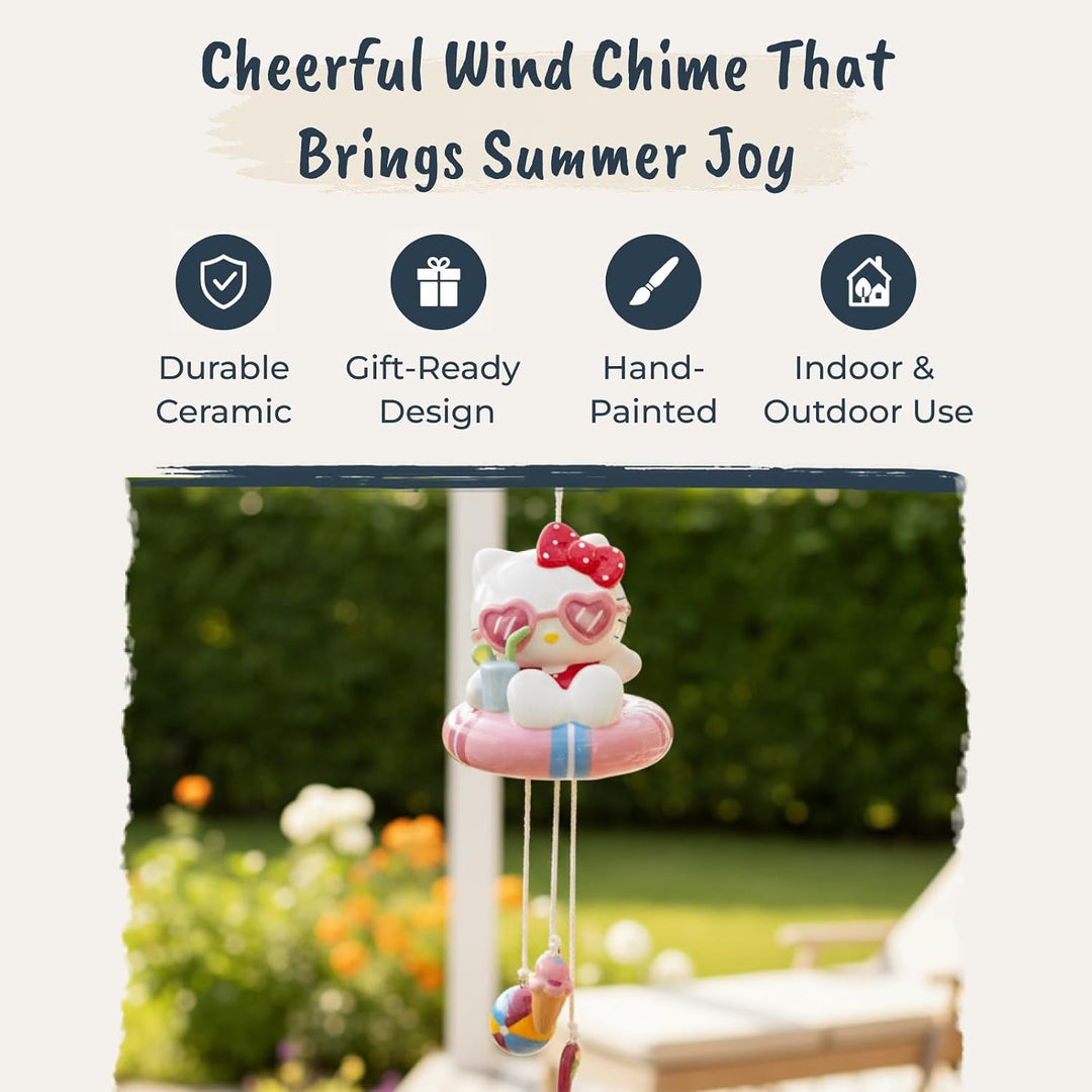 Hello Kitty Beach Fun Wind Chime