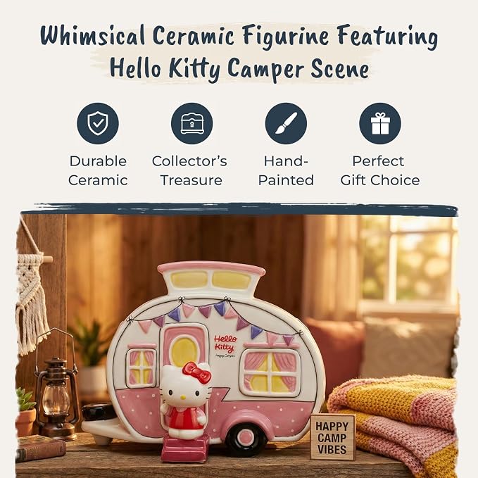 Hello Kitty Retro Camper Figurine