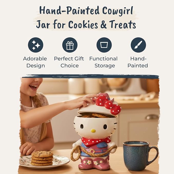 Hello Kitty Cowgirl Cookie Jar