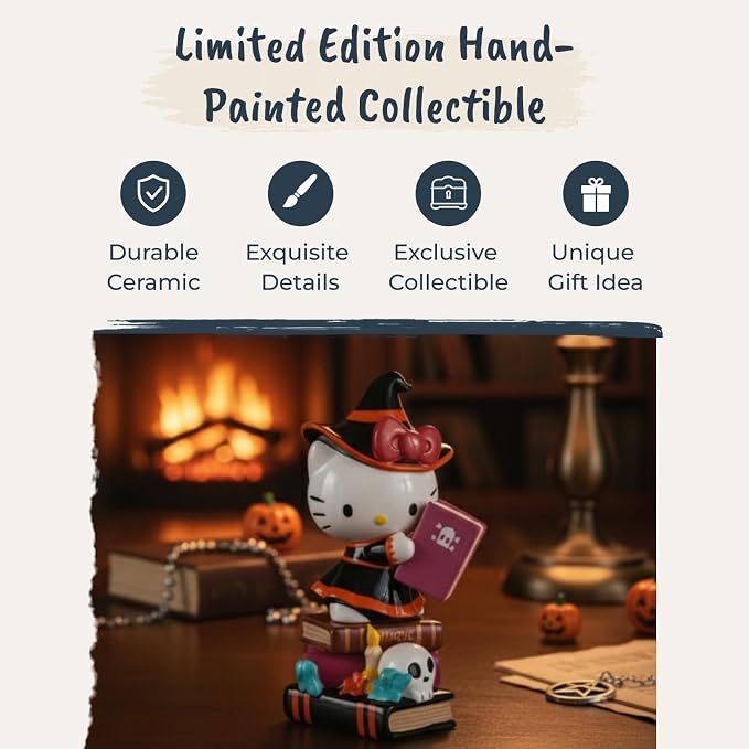 Hello Kitty Spooky Library Figurine