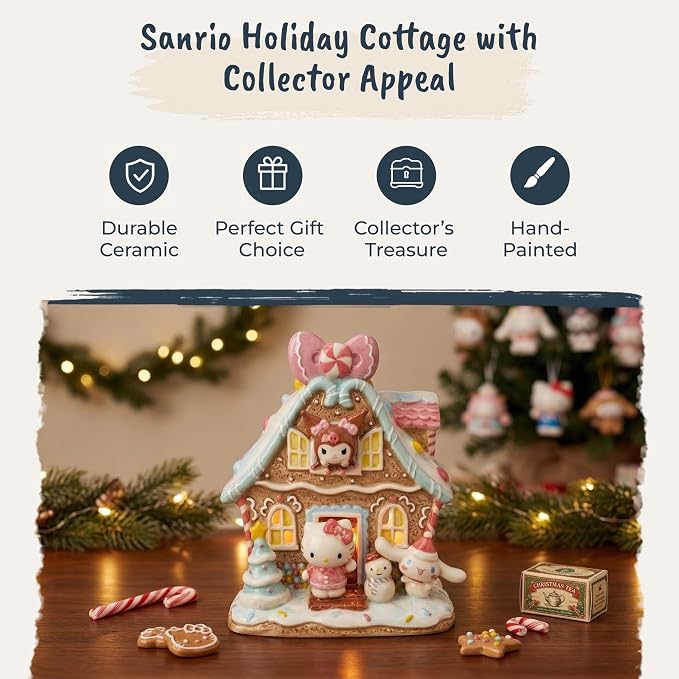 CHRISTMAS HELLO KITTY & FRIENDS CANDLE HOUSE