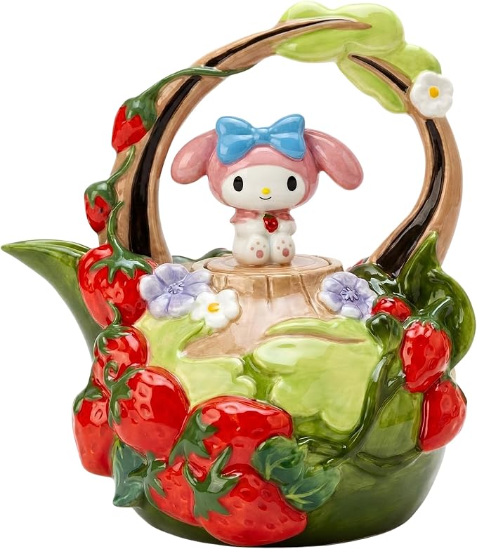 MY MELODY STRAWBERRY GARDEN TEAPOT