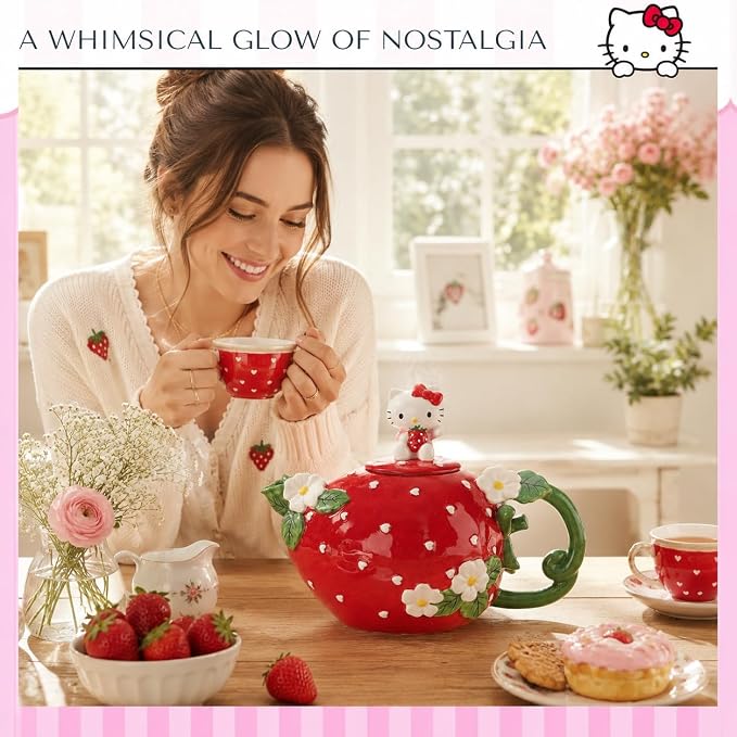 Hello Kitty Sweet Strawberry Teapot