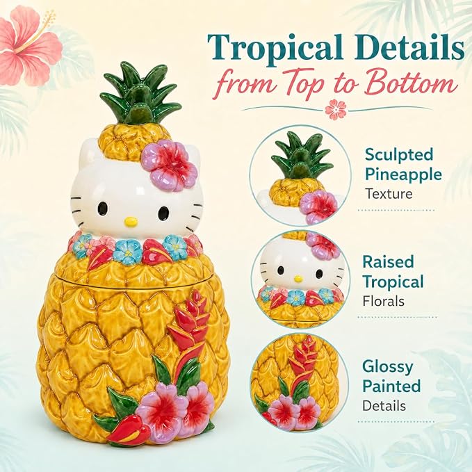 Hello Kitty Pineapple Cookie Jar â€“ From Our Hands to Yours